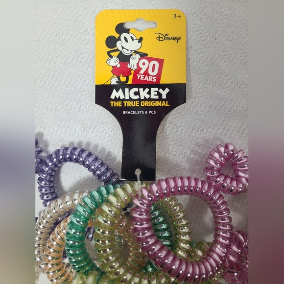MICKEY, the true original 90 years bracelet Or Hair Elastic Lot Of 3 Packs 18PCS - Picture 3 of 4